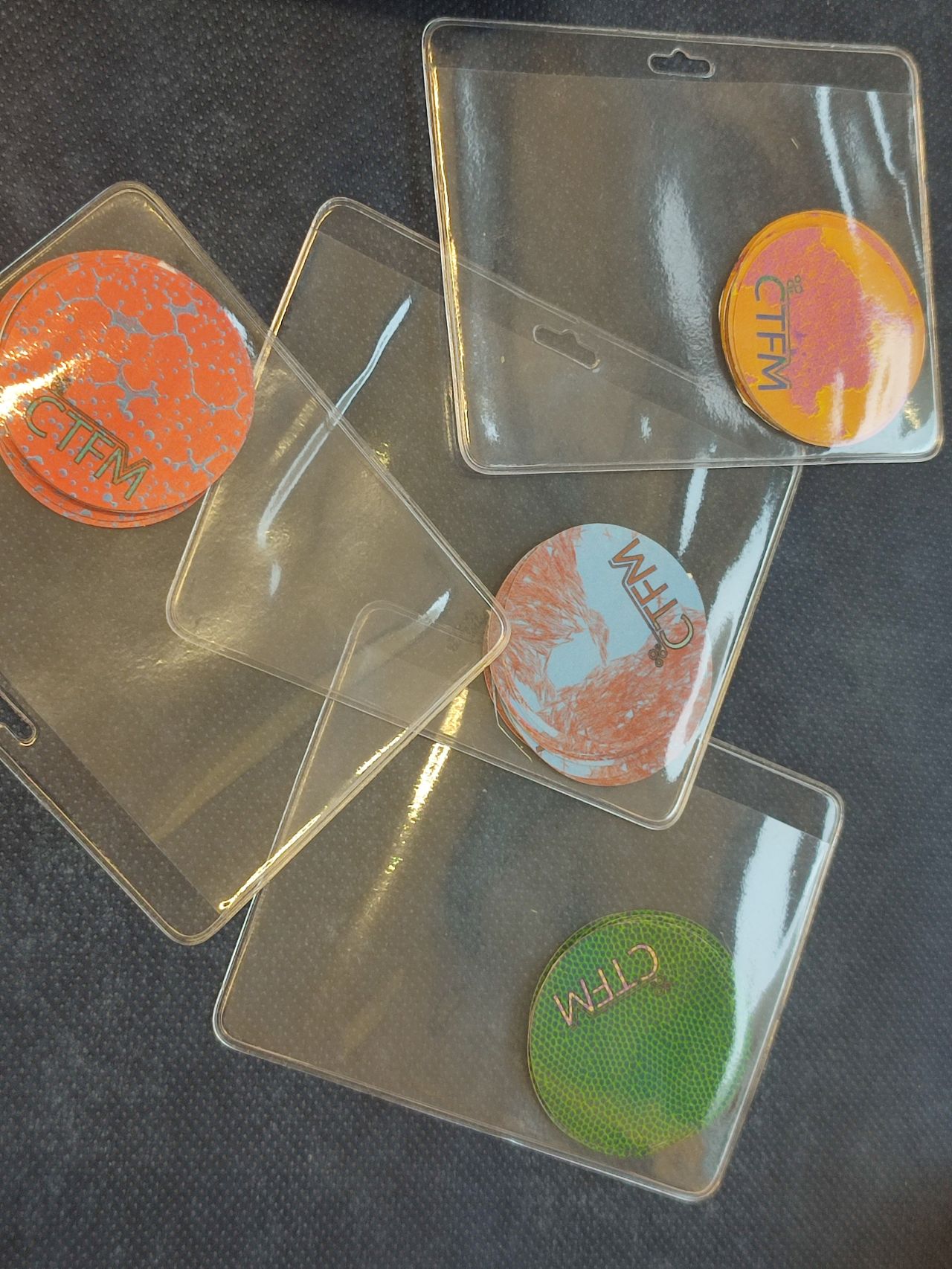 You could make your own CTFM button based on scanning electron micrographs of research samples!